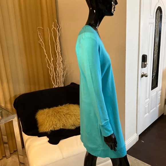 NWT BOSTON PROPER SEXY TURQUOISE EXPOSED ONE SHOULDER DRESS - Picture 5 of 12